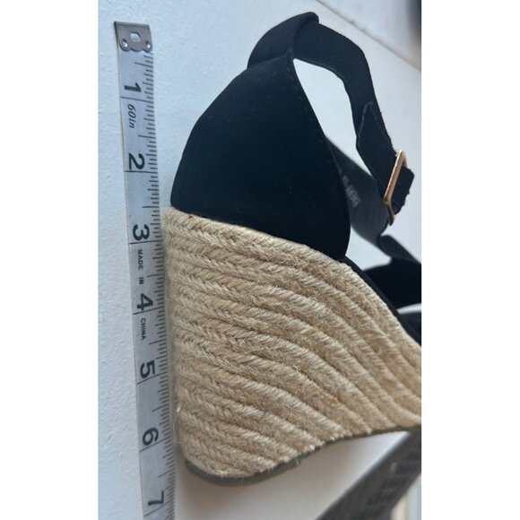 Refresh Brand Black High Wedge Sandals Pumps Open Toe EMERY-02 Women's Size 8M - Picture 10 of 15